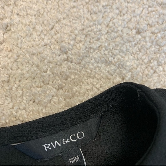 Rw&co pink black sleeveless blouse Sz M - Picture 8 of 12